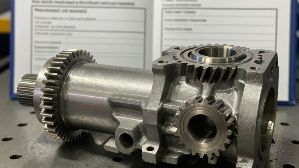 New gearbox part with warranty document