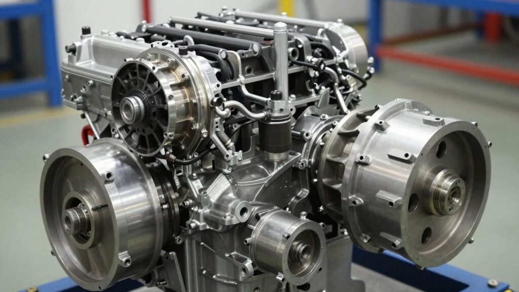 Engine and gearbox assembly for regional freight.