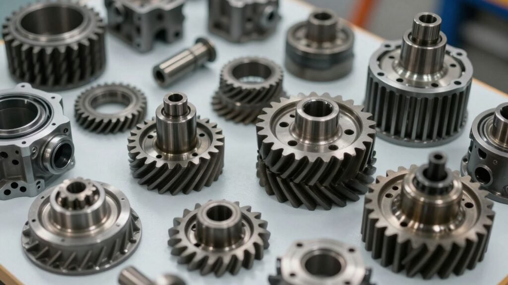 Automotive gearbox parts for recycling in Brisbane.